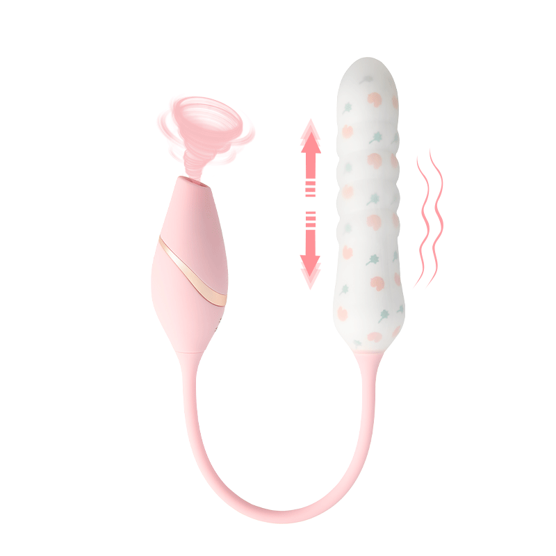 Xoxomoving Telescoping Vibrator for Women with Suction Feature Xoxomoving