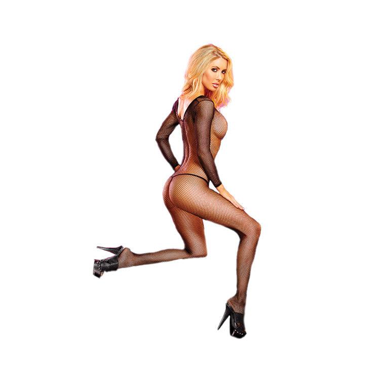 Crotchless Fishnet Bodystocking Xoxomoving
