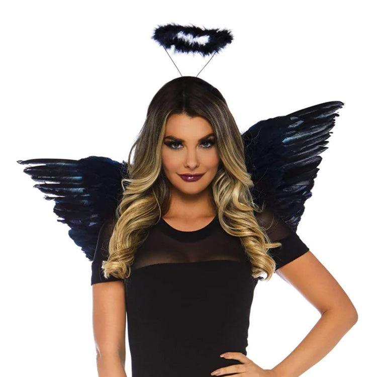 Feather Angel Wings & Halo Accessory Kit Xoxomoving