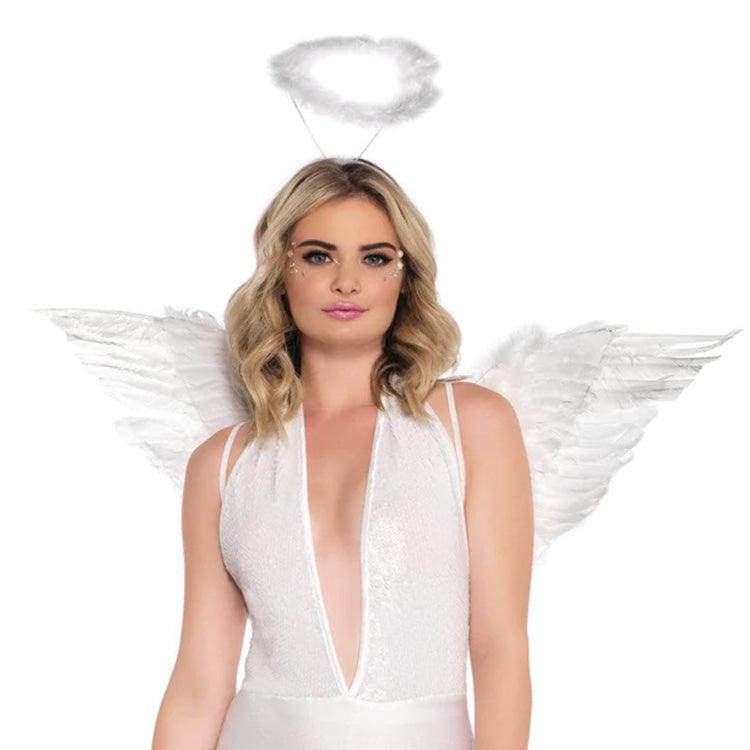 Feather Angel Wings & Halo Accessory Kit Xoxomoving