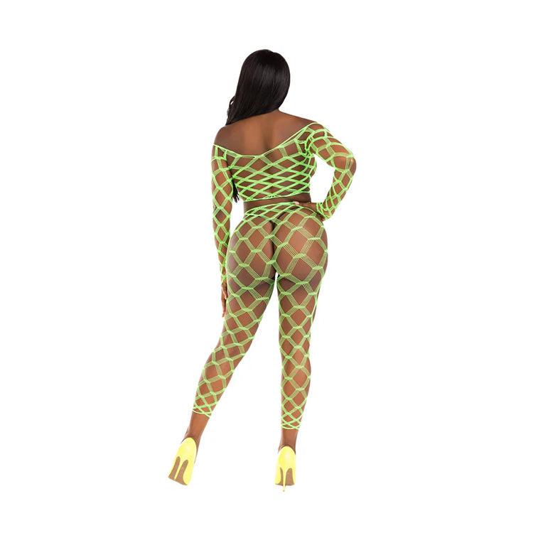 Never Say Never Crop Top & Tights Set Xoxomoving