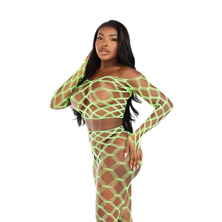 Never Say Never Crop Top & Tights Set Xoxomoving