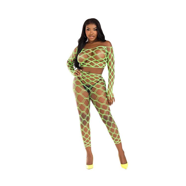 Never Say Never Crop Top & Tights Set Xoxomoving