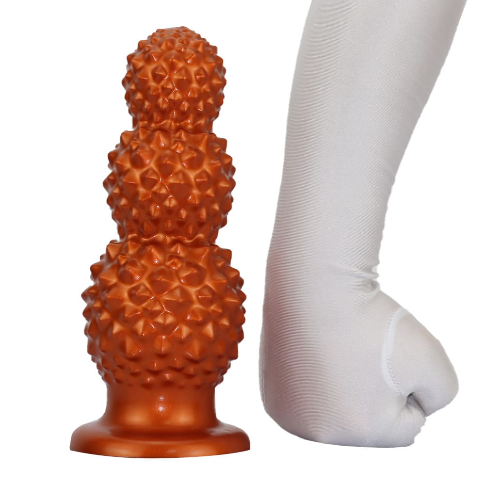 LitchiLuxe - Spiked Triple-Bead Anal Beads - Progressive Anal Dilator