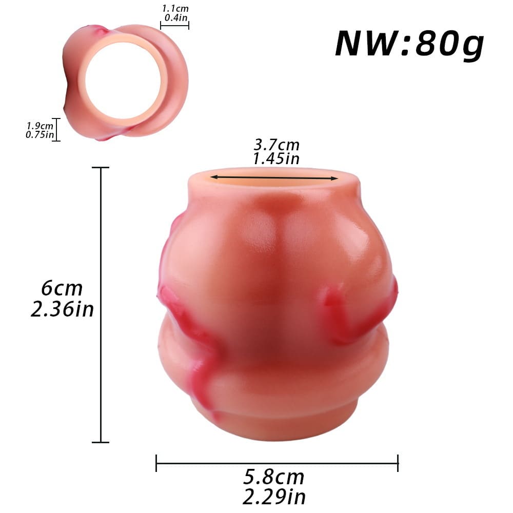 Animal-Inspired Knot Sleeve – Liquid Silicone Girth Enhancer
