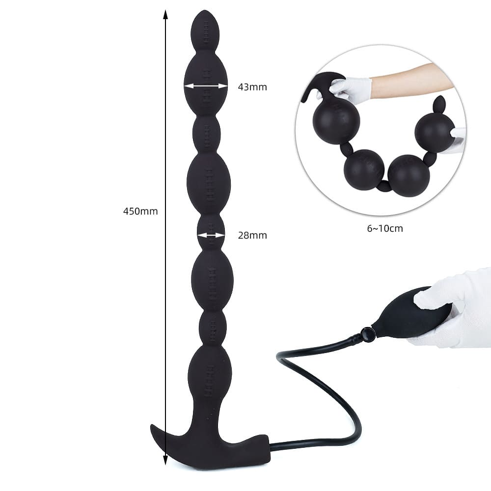 The Gauntlet - Inflatable Anal Beads - Long Anal Toy