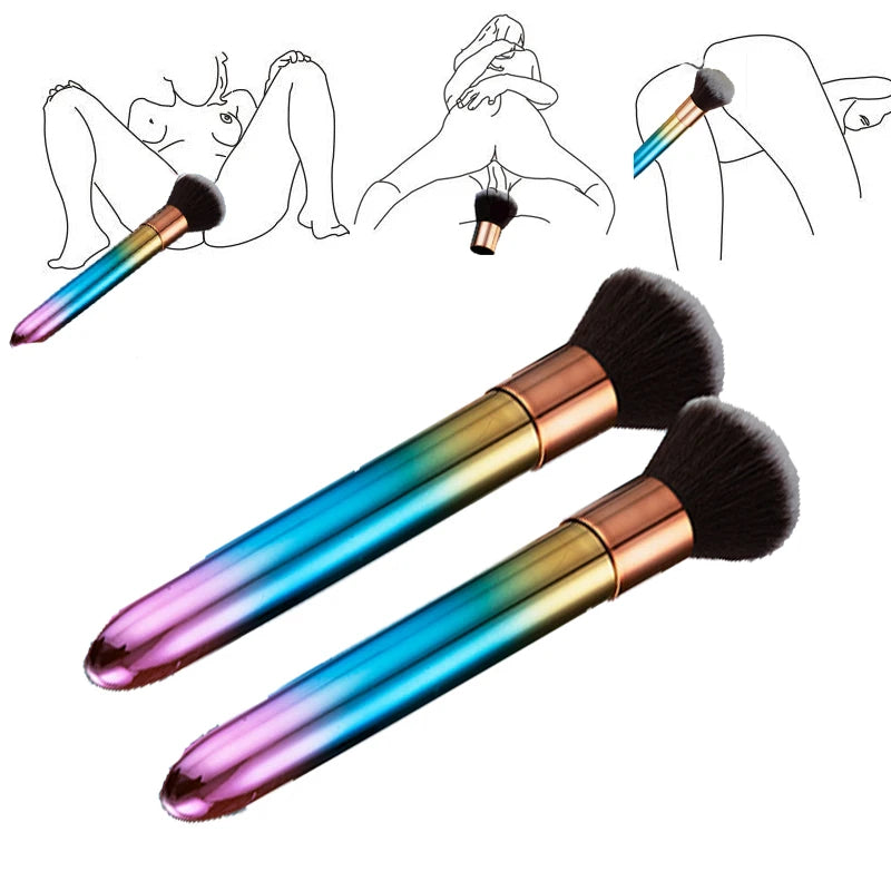 Xoxomoving - Women's makeup brush vibrator egg jerk masturbator Xoxomoving