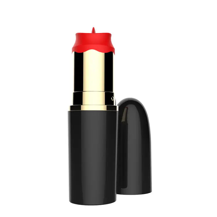 Xoxomoving-Women's lipstick massager vibrator tongue lipstick toy USB charging 8 mode mini Xoxomoving