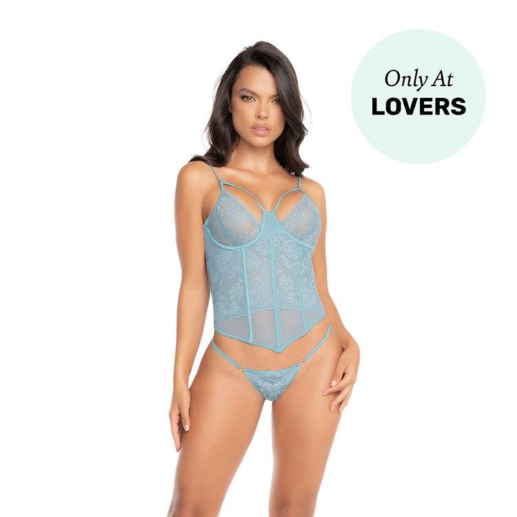 Lace Bustier 2pc Set Xoxomoving