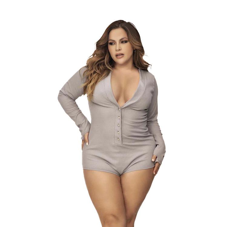 Lounge Long Sleeve Sleep Romper Xoxomoving