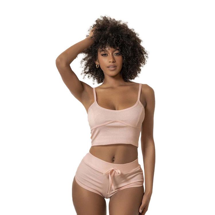 Lounge Two Piece Pajama Top & Shorts Set Xoxomoving
