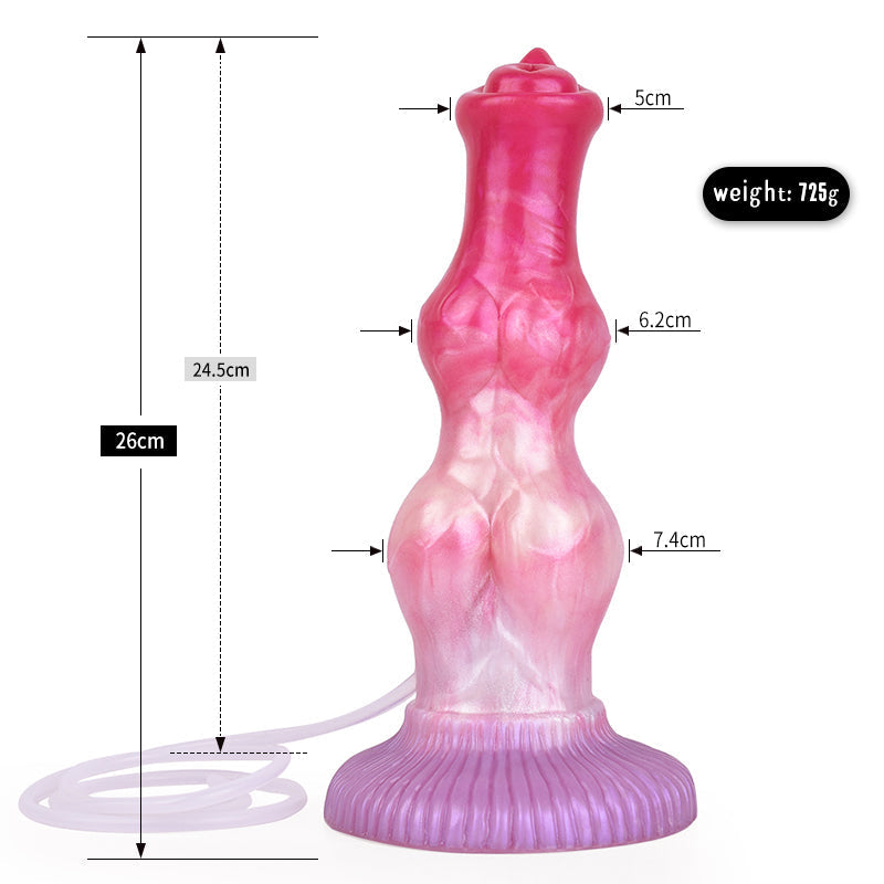 10 Inch Double Knot Dog Squirting Dildo Xoxomoving