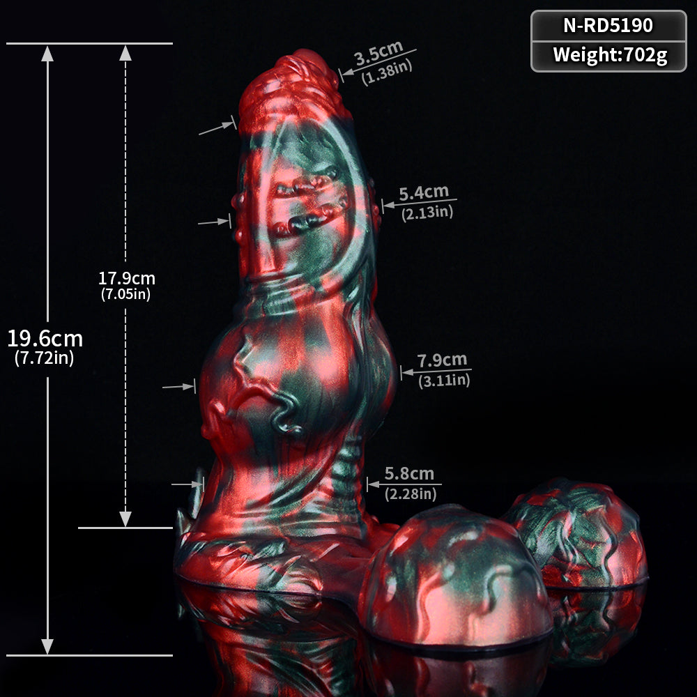 7 Inch Knot Monster Silicone Dog Dildo Xoxomoving