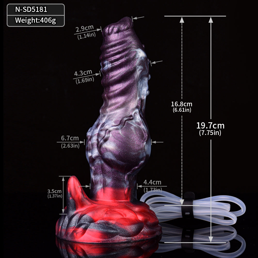 7 Inch Raised Spiked Dog Squirting Dildo Xoxomoving