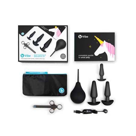 b-Vibe Anal Training and Education Set - Black - Xoxomoving