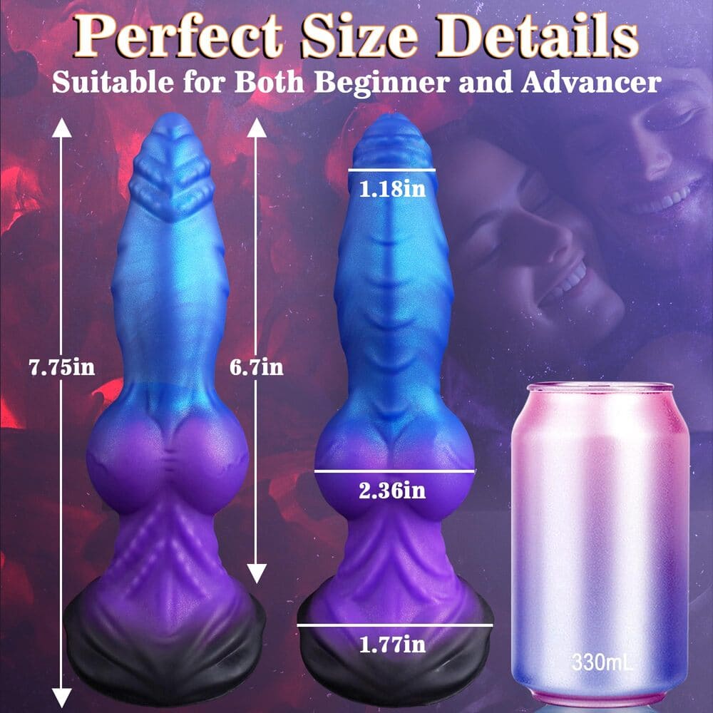 Carlos - 7.8 Inch Fantasy Knotted Dildo
