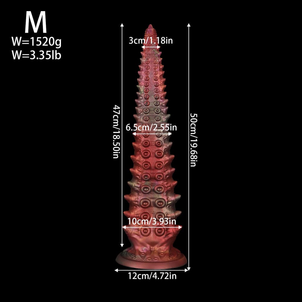 Nereus - Spiked Tentacle Anal Dildo - Huge Anal Toy - 3 Sizes