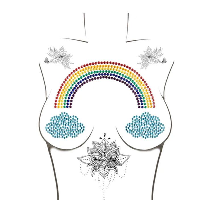 Rainbow Pride Crystal Body Jewels Xoxomoving