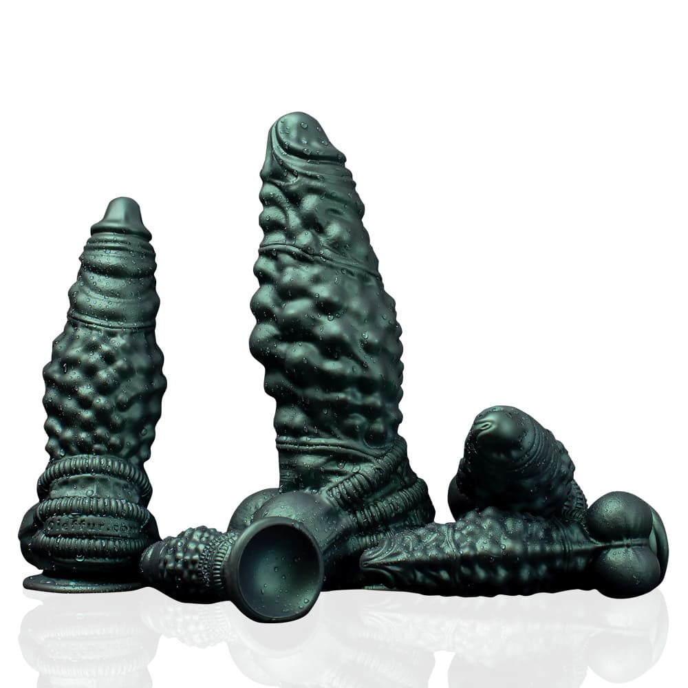 Nexus Node Dildo – Textured Silicone Fantasy Dildo with Suction Cup Base