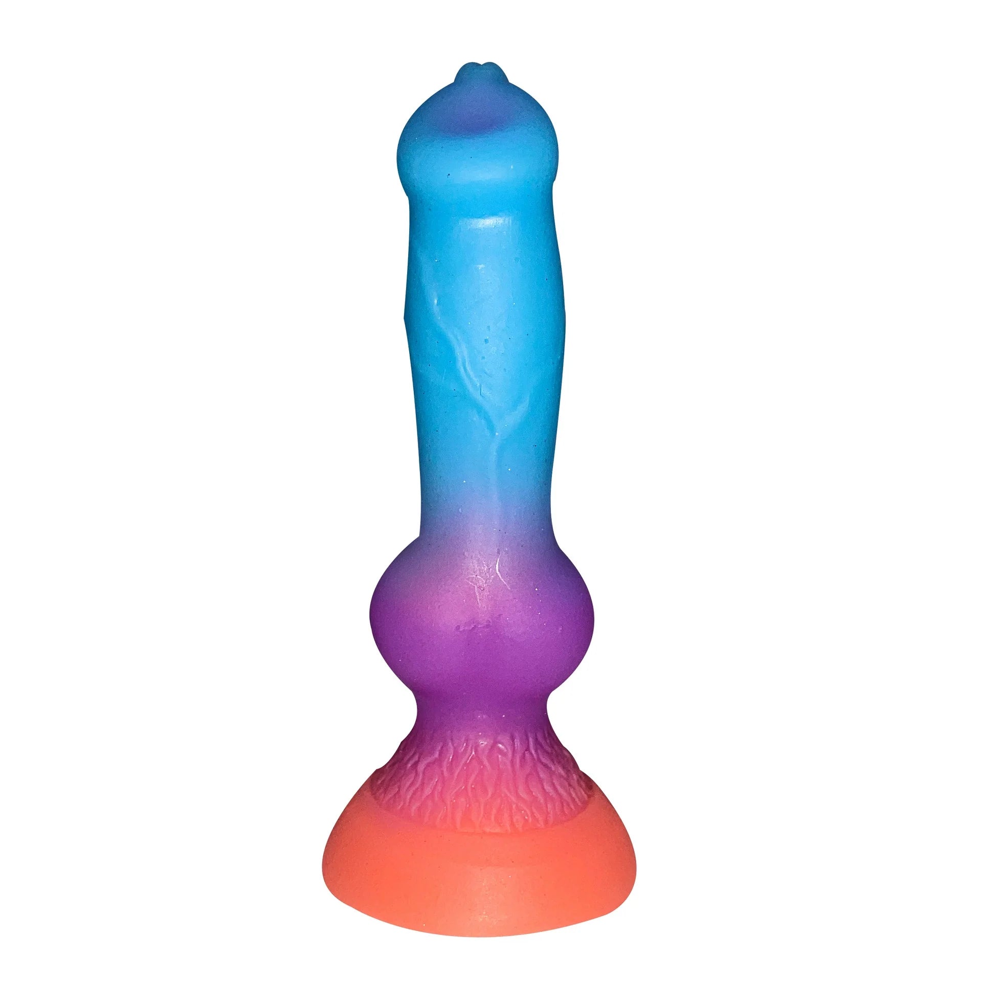 Gradient Glow in the Dark Dog 7 Inch Dildo Xoxomoving