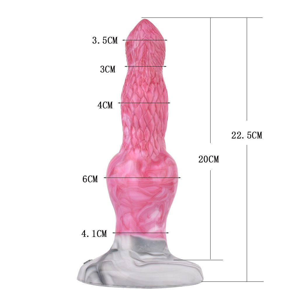8 Inch Texture Fantasy Monster Dog Ejaculating Dildo Xoxomoving
