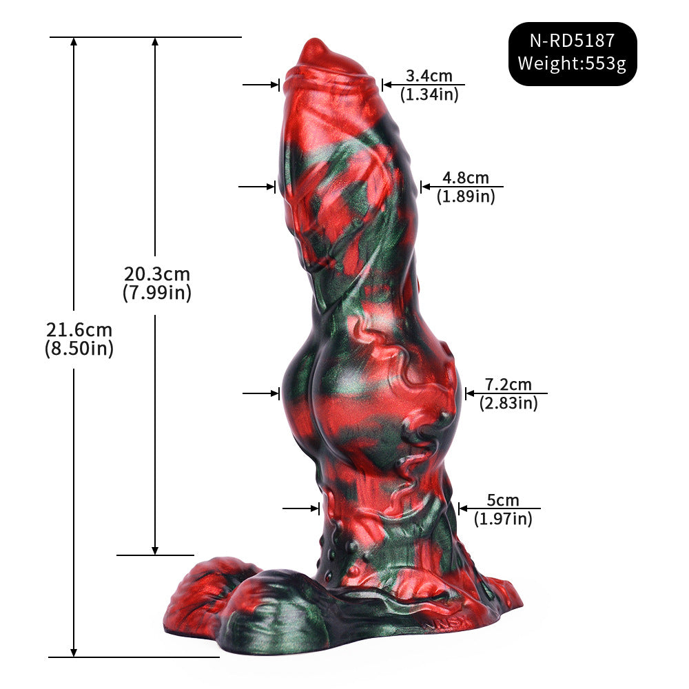 8 Inch Fantasy Soft Dog Dildo Xoxomoving