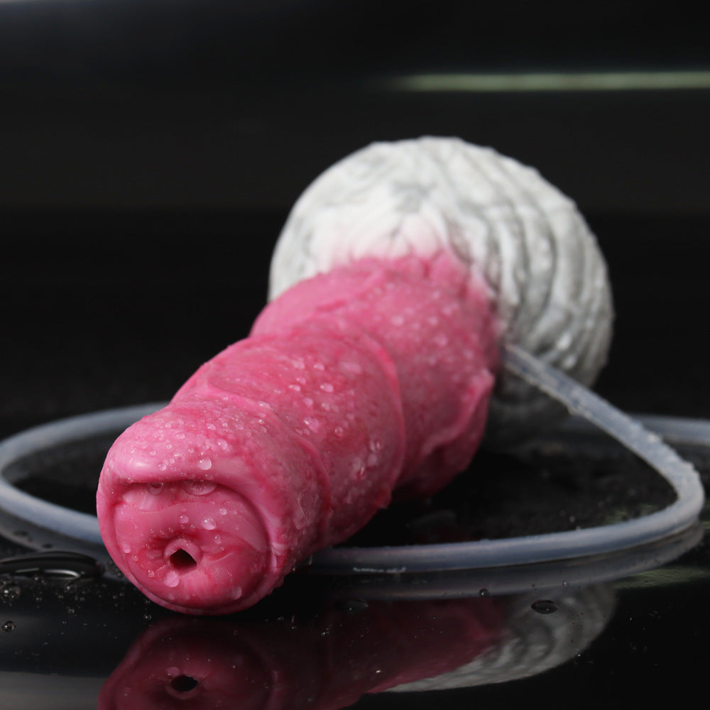 7 Inch Pink Simulation Dog Squirting Dildo STS