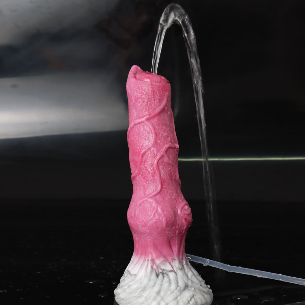 7 Inch Pink Simulation Dog Squirting Dildo Xoxomoving