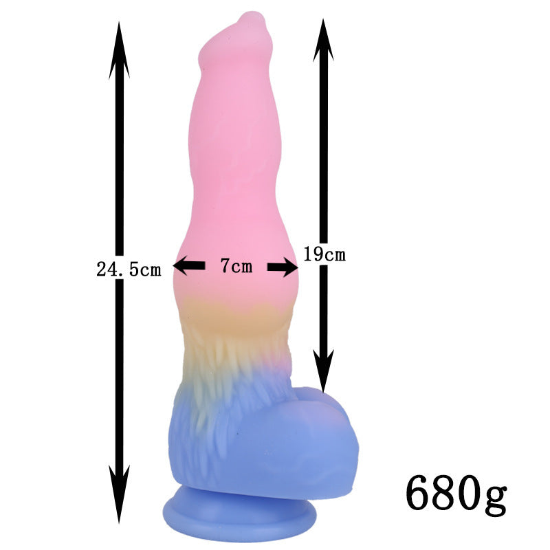 9 Inch Colored Dog Knot Dildo Xoxomoving