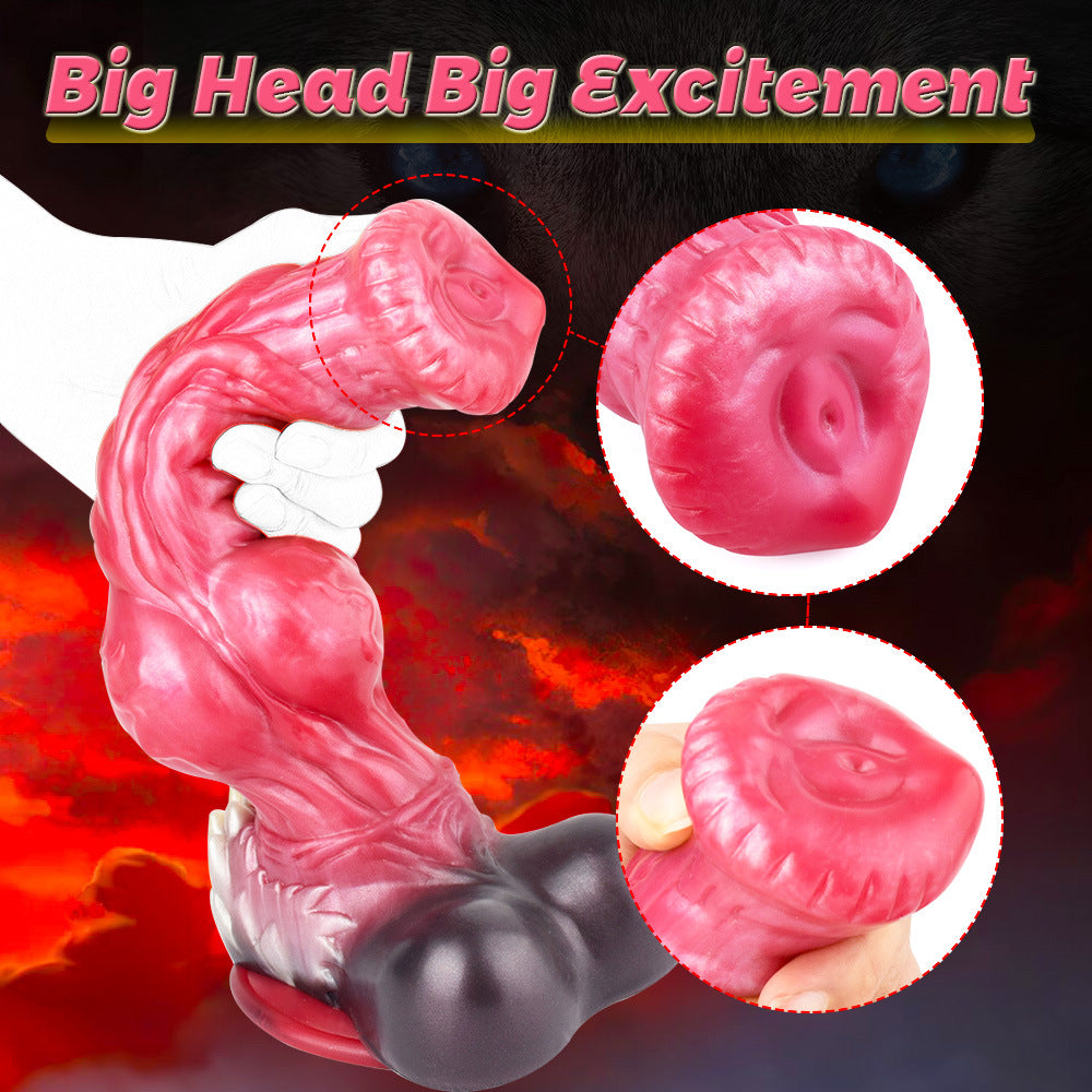 Giant Animal Fantasy Knot Wolf Dildo Xoxomoving