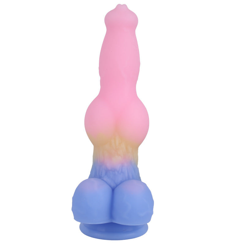 9 Inch Colored Dog Knot Dildo Xoxomoving