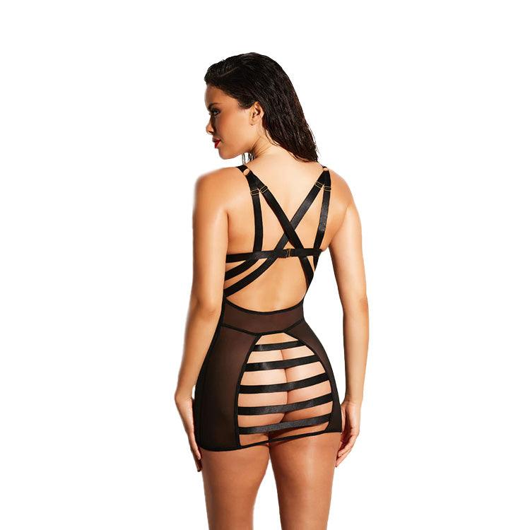 Fetish Bondage Open Cup Babydoll Dress Xoxomoving