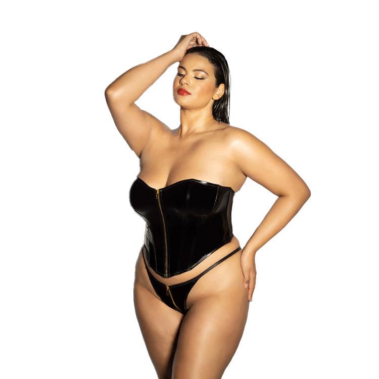 Fetish Rider Bustier Set Xoxomoving