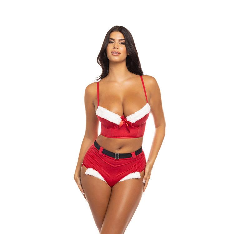 Holiday Vixen Bra & Short Set Xoxomoving