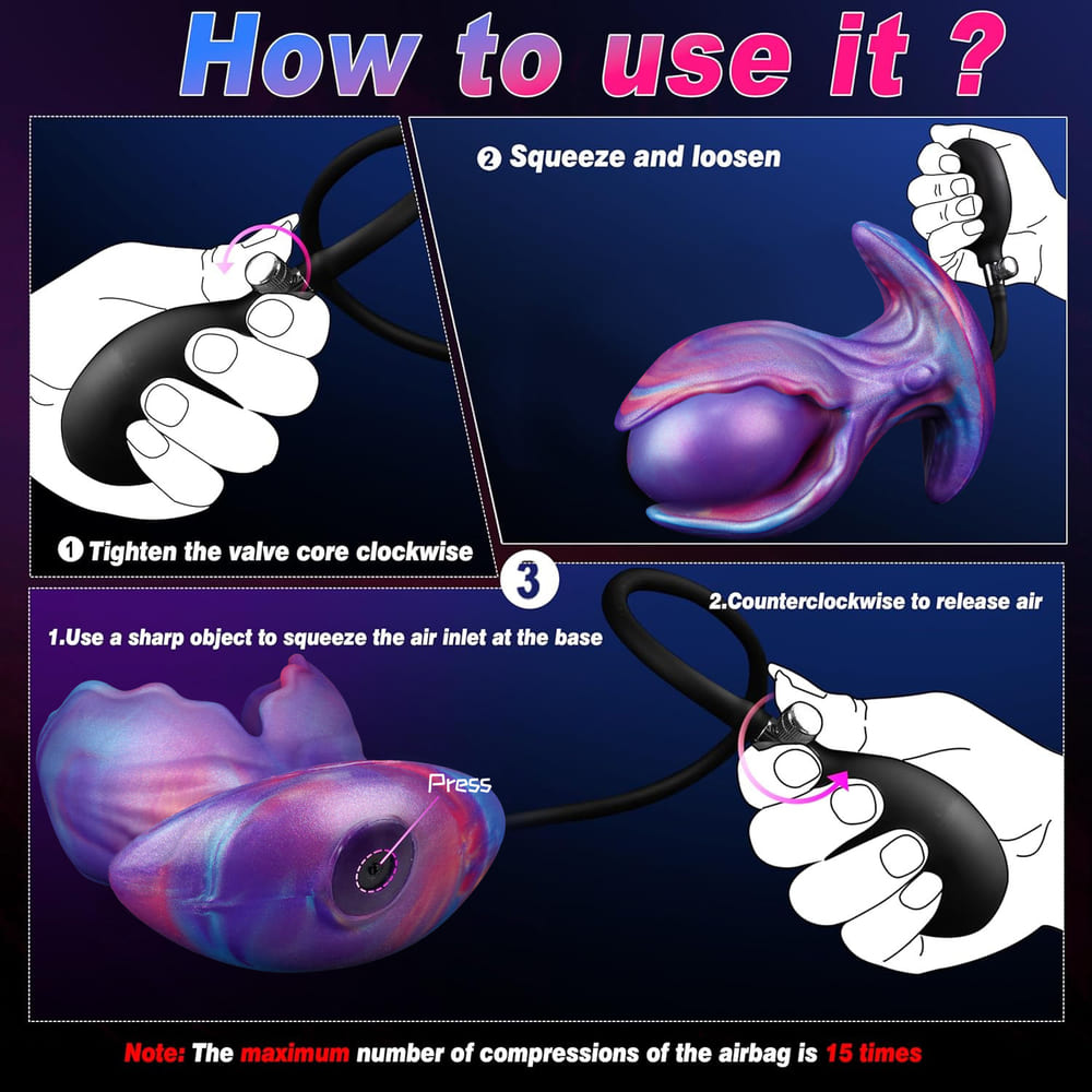 Orax - Inflatable Flower Bud Anal Plug