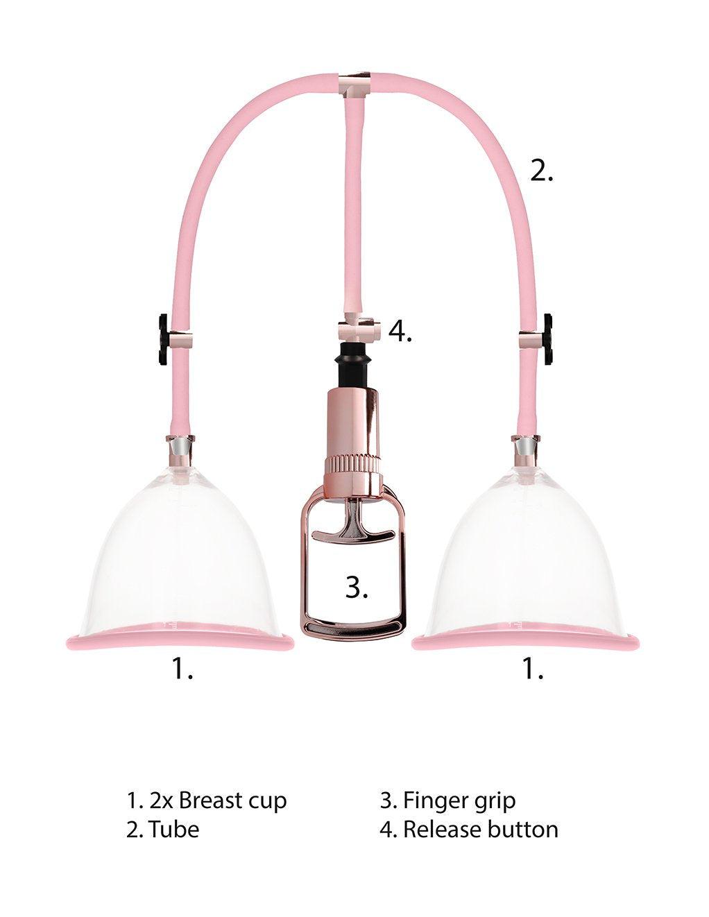 Pumped Rose Gold Breast Pump Set - Xoxomoving