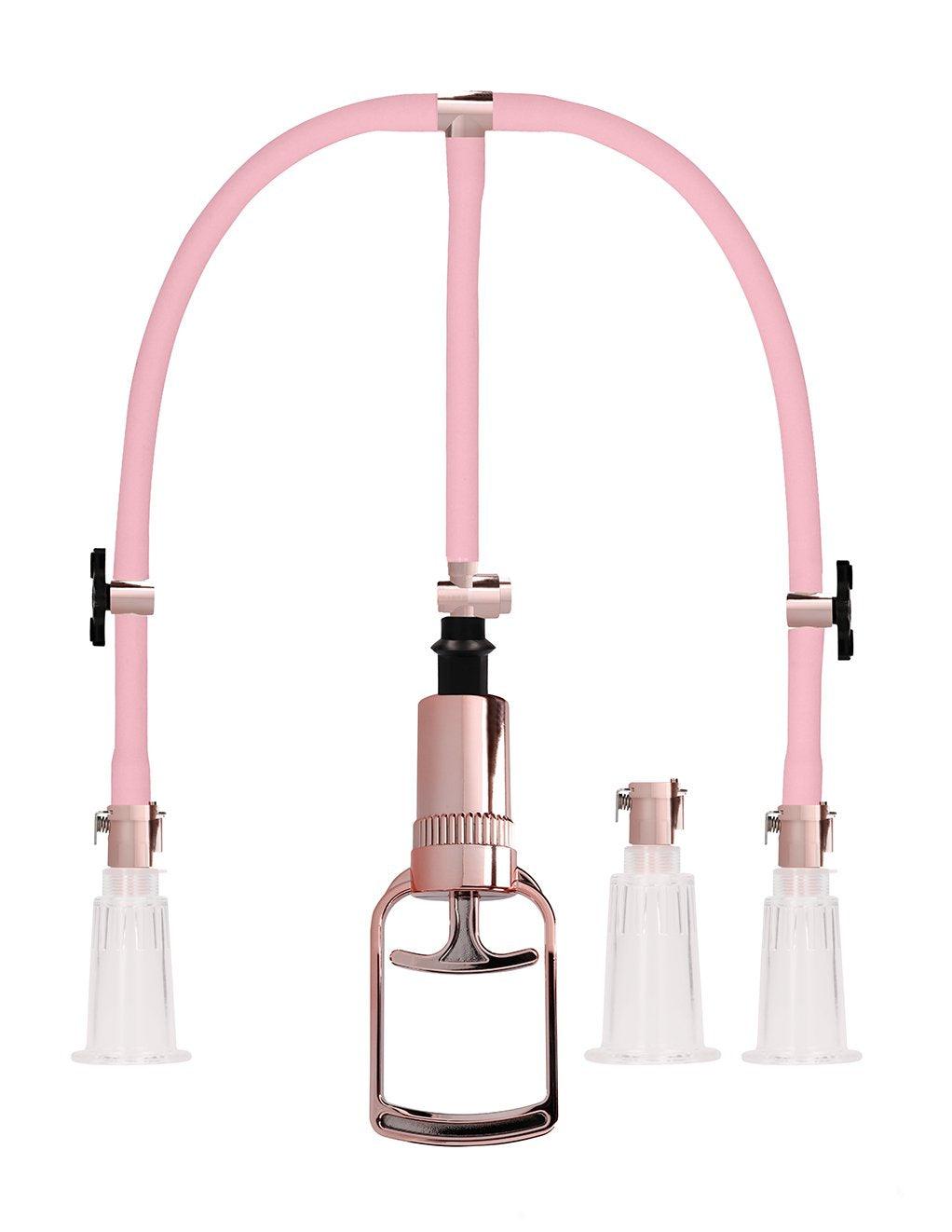 Pumped Rose Gold Clitoral and Nipple Pump Set - Xoxomoving