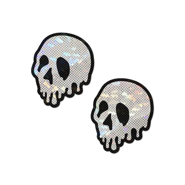 Melting Skull Nipple Pasties Xoxomoving
