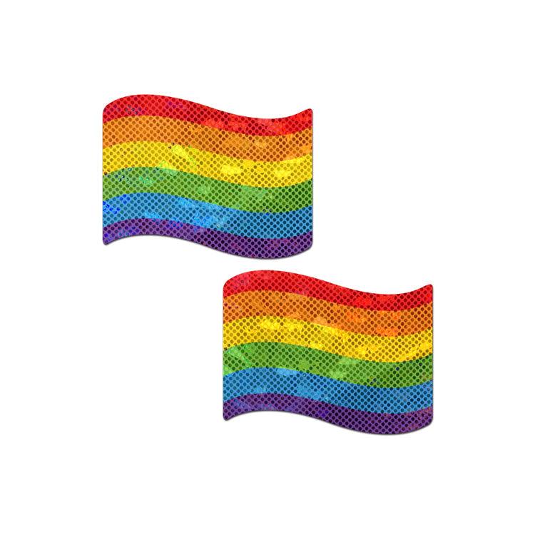 Rainbow Waving Flag Pasties Xoxomoving