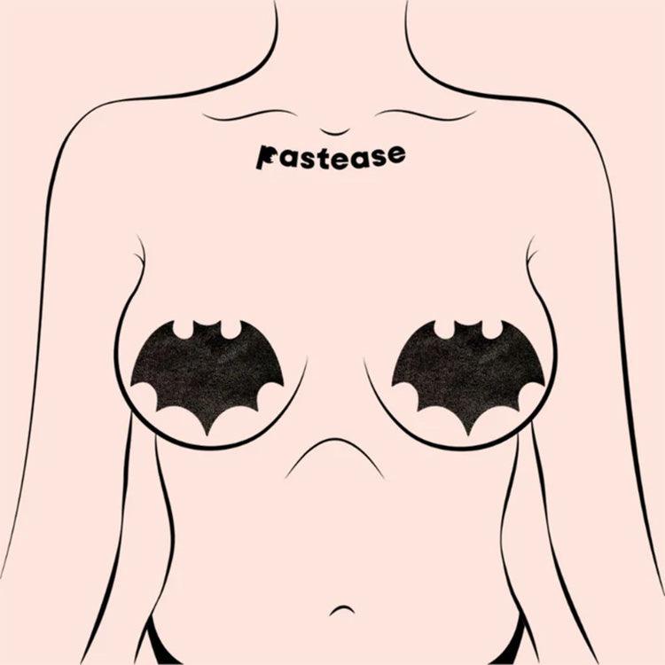 Vamp Liquid Black Bat Pasties Xoxomoving