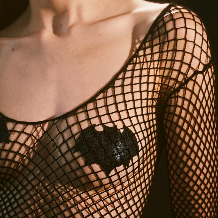 Vamp Liquid Black Bat Pasties Xoxomoving