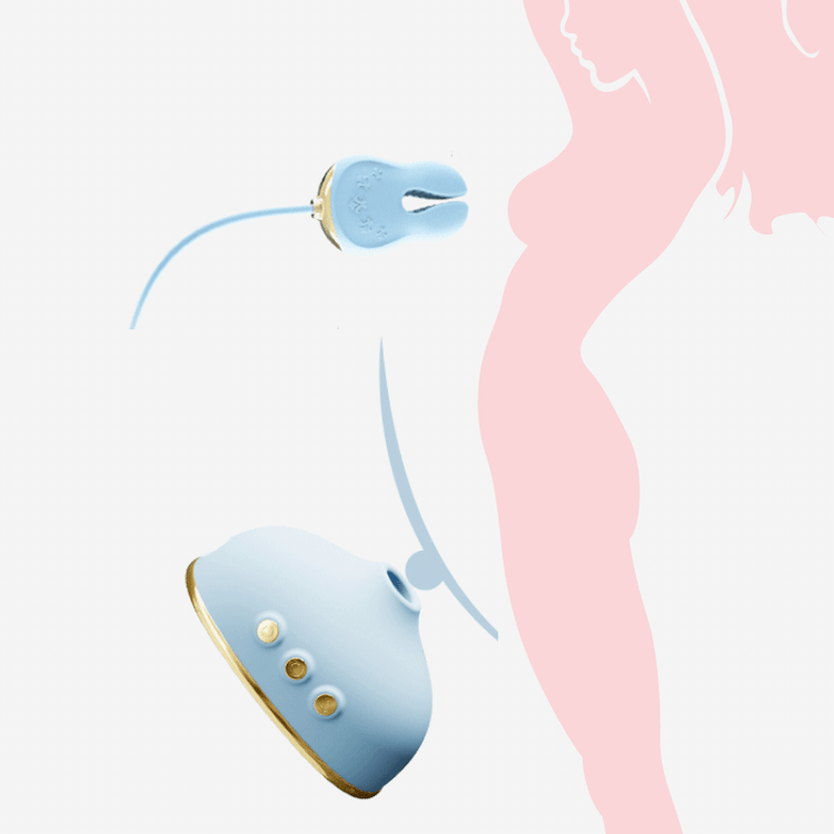 Xoxomoving- Sucking Vibrator Nipple Clamps Vibrating Clit Sucker For Women Xoxomoving