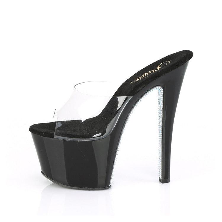 Pleaser Rhinestone 7in Dancer Heel Xoxomoving