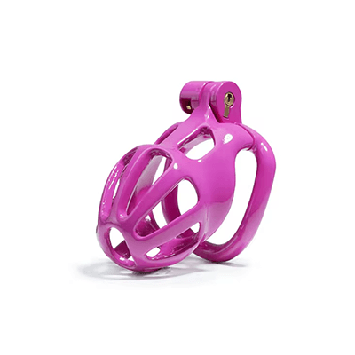 Purple Python Chastity Cage - Small Xoxomoving