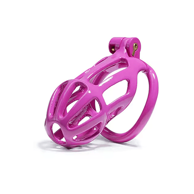 Purple Python Chastity Cage - Standard Xoxomoving