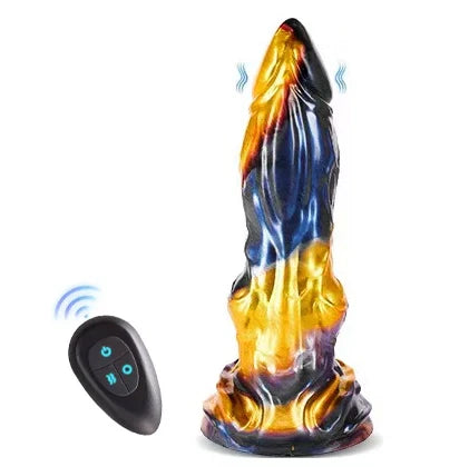 9 inch Thrusting wolf Monster Dildo Xoxomoving