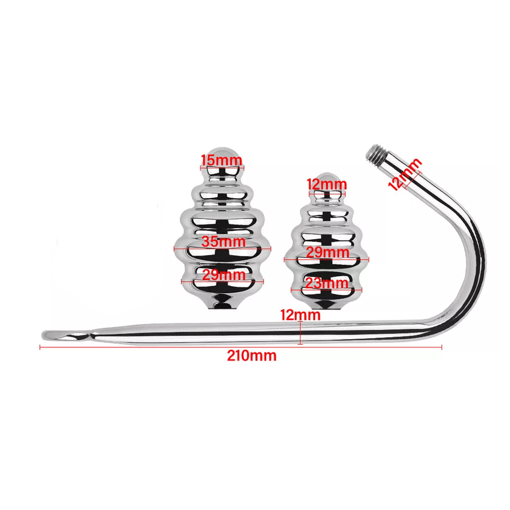 Ribbed Anal Hook Xoxomoving