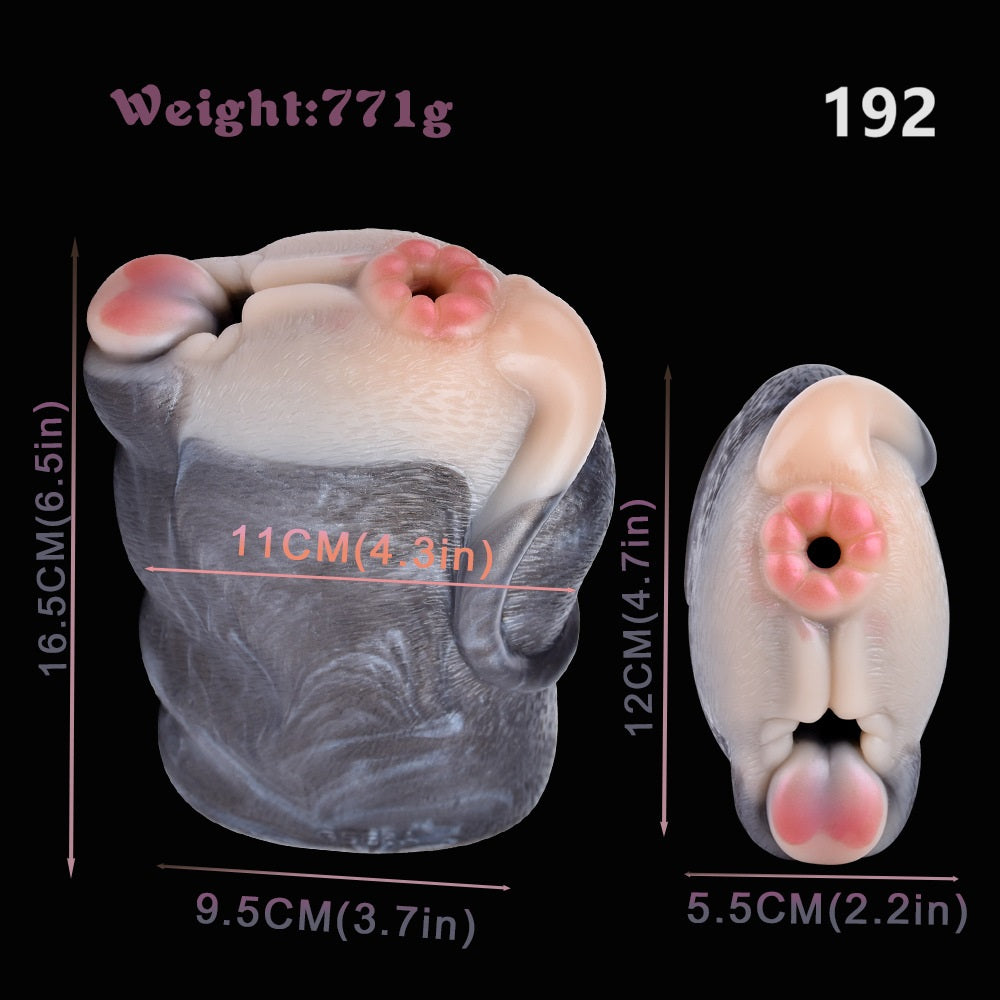 Mouse Vagina Pussy Masturbation Cup - Silicone Animal Pocket Male Masturbator Xoxomoving