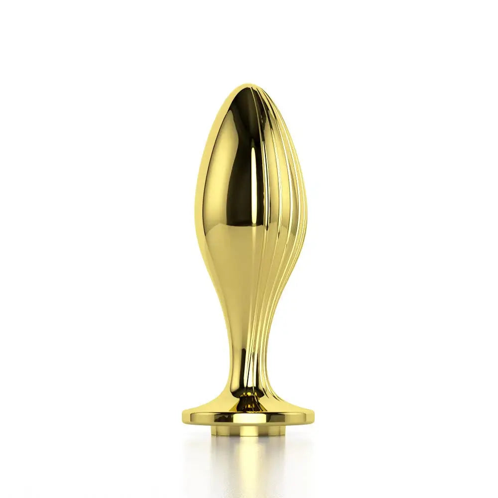 Gold Metal Butt Plug with Streamer Design -Xoxomoving Luxury Anal Toy Xoxomoving