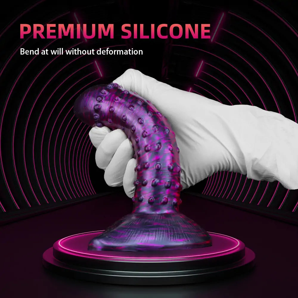 Spiked Fantasy Suction Dildo 7.6 Inches Anesidora